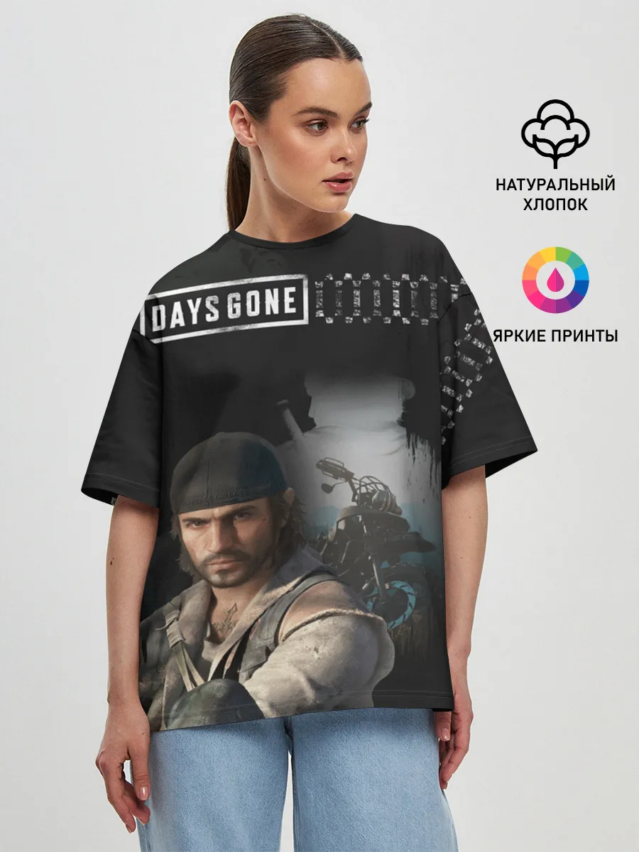 Женская футболка оверсайз / Days Gone