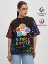 Женская футболка оверсайз / SIMPLE DIMPLE ИГРУШКА