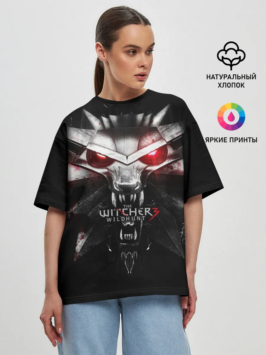 Женская футболка оверсайз / THE WITCHER LOGO