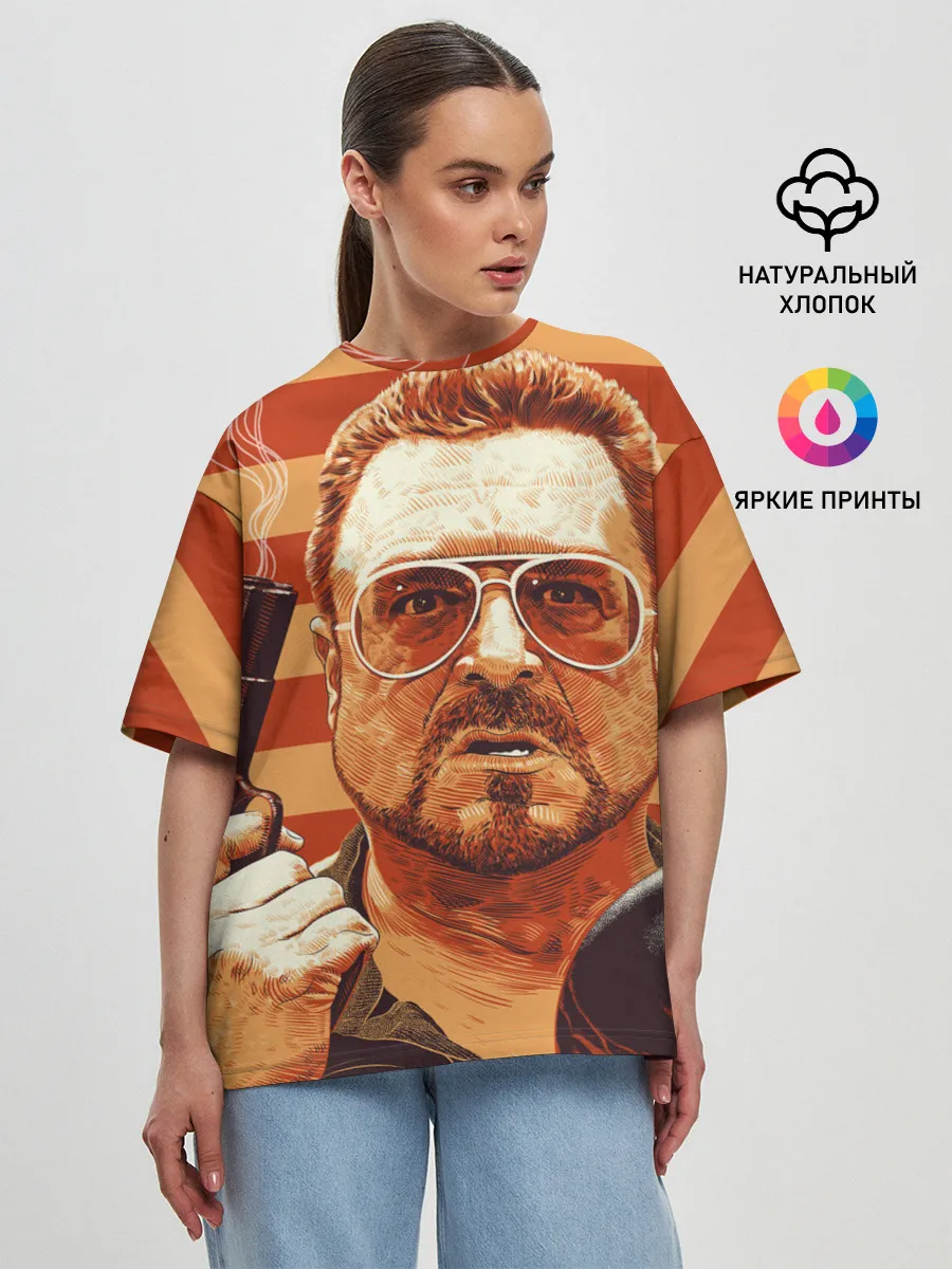 Женская футболка оверсайз / Walter Sobchak