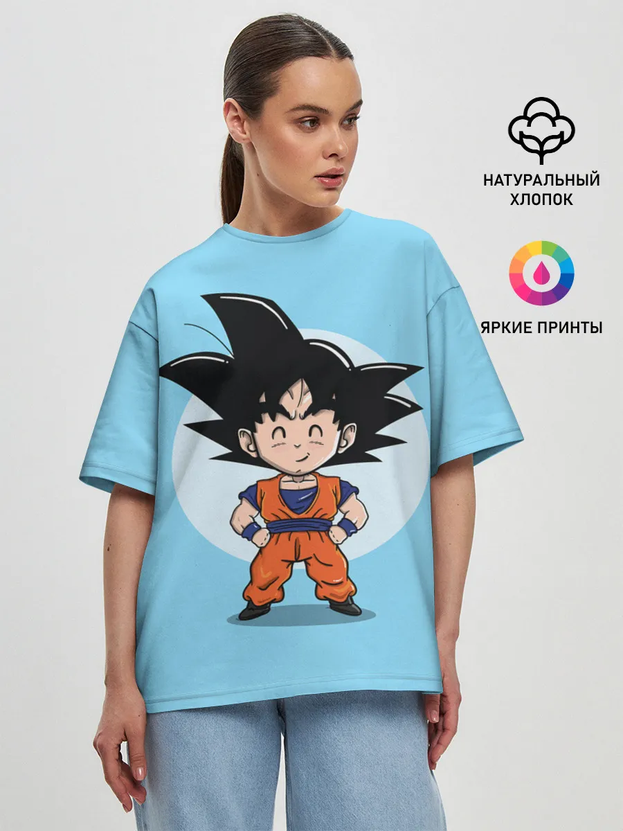 Женская футболка оверсайз / Sweet Goku