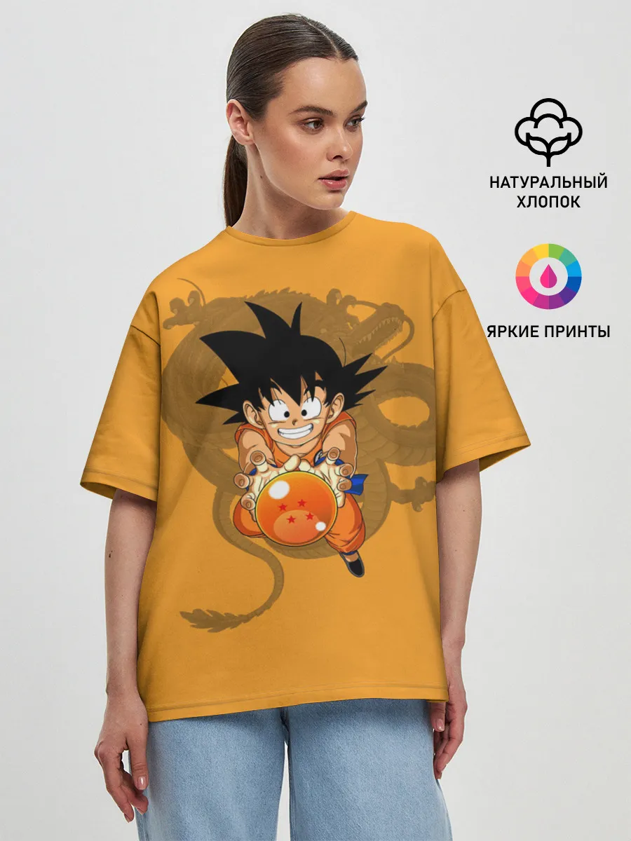 Женская футболка оверсайз / Kid Goku