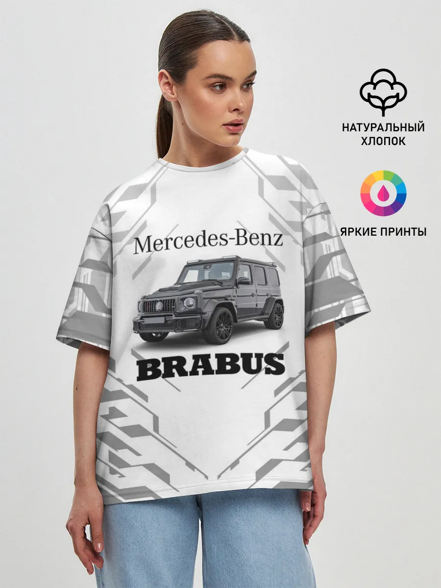 Женская футболка оверсайз / MERCEDES | BRABUS (Z)