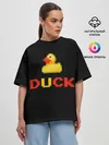 Женская футболка оверсайз / DUCK