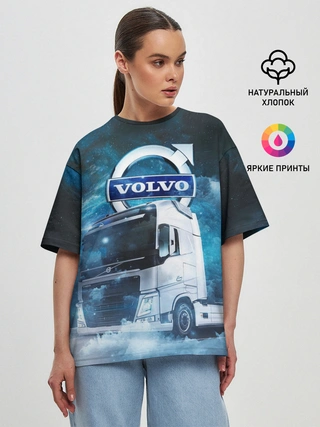 Женская футболка оверсайз / Volvo truck