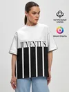 Женская футболка оверсайз / Juventus | Tee Black and White (2021/22)