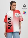 Женская футболка оверсайз / FC AJAX AMSTERDAM / ФК АЯКС