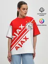 Женская футболка оверсайз / FC AJAX AMSTERDAM / ФК АЯКС