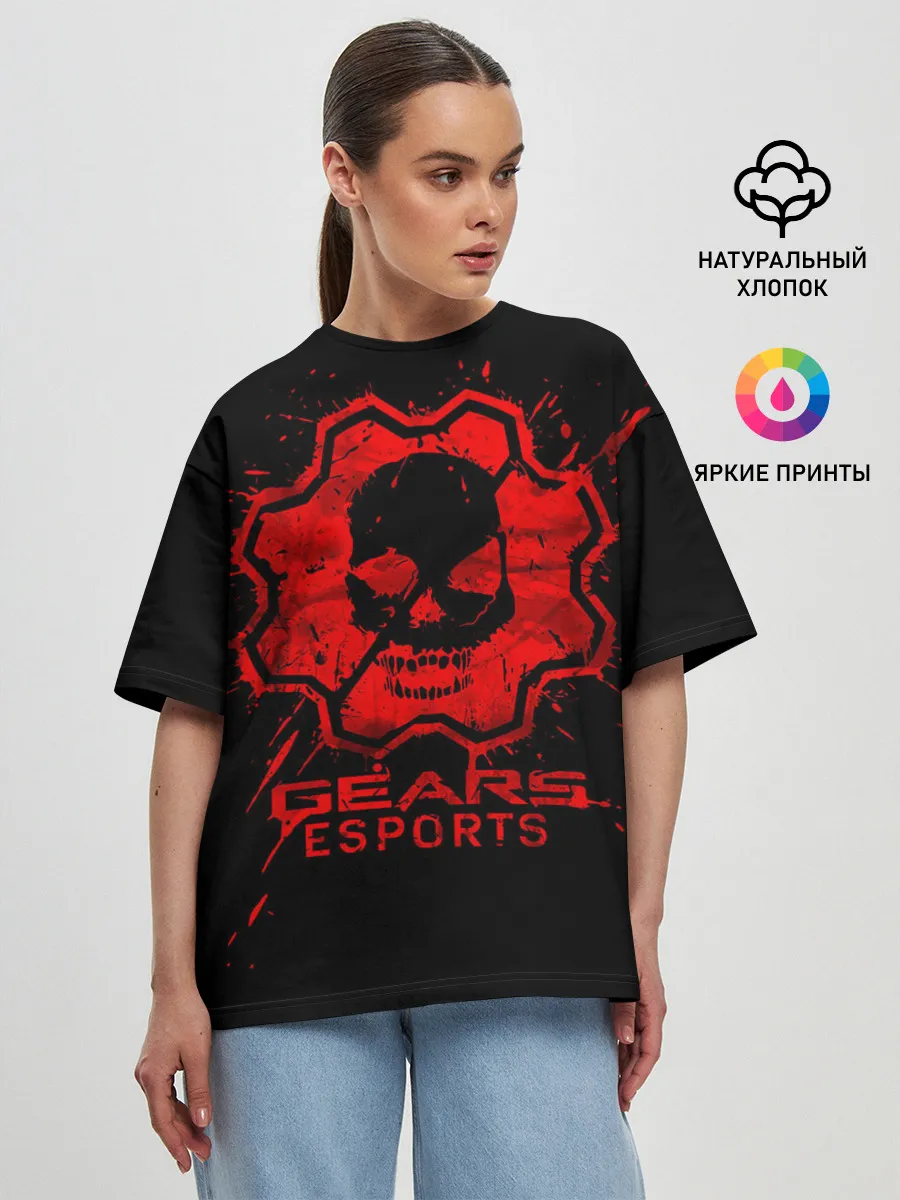 Женская футболка оверсайз / Gears esports