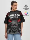 Женская футболка оверсайз / CHICAGO BULLS ЯРОСТНЫЙ БЫК