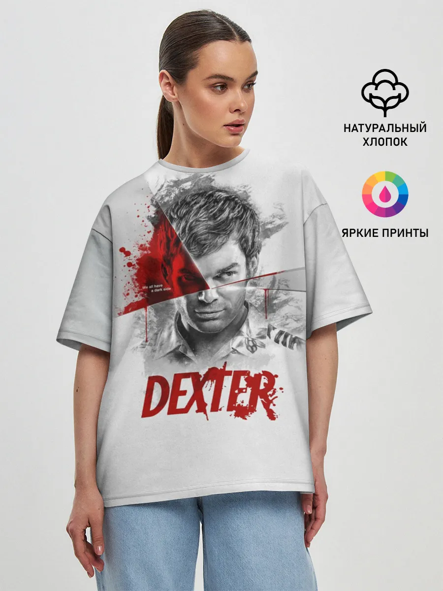 Женская футболка оверсайз / Dexter Правосудие Декстера