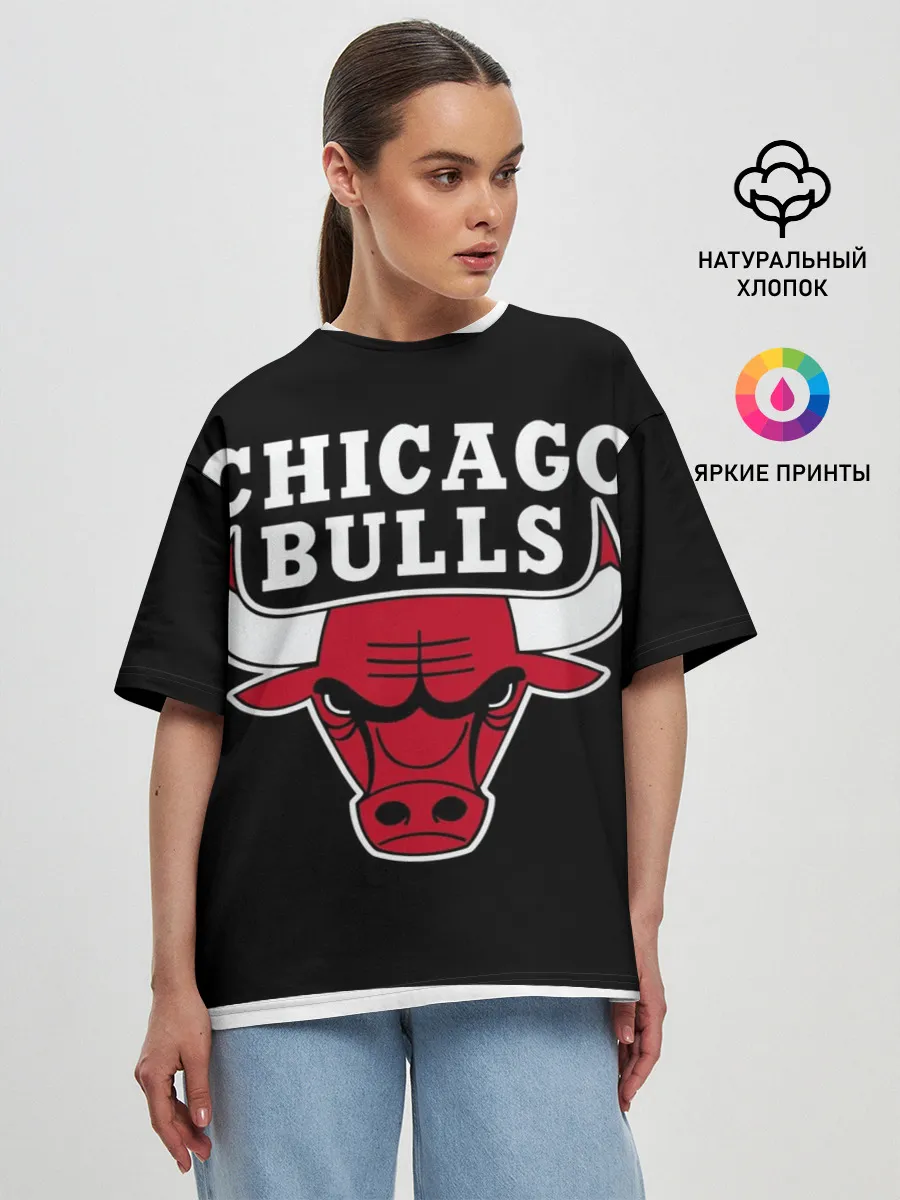 Женская футболка оверсайз / B.C. Chicago Bulls