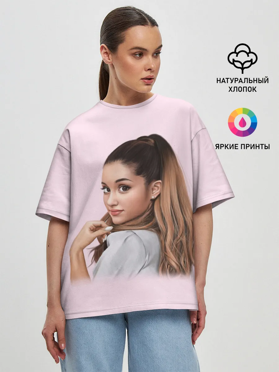 Женская футболка оверсайз / Ariana art