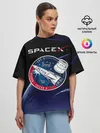 Женская футболка оверсайз / Space X