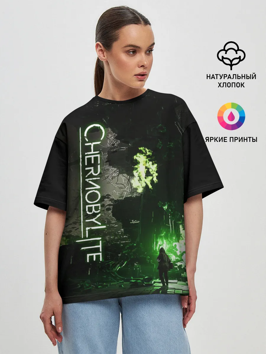 Женская футболка оверсайз / Chernobylite (игра)