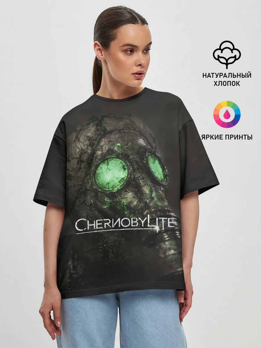 Женская футболка оверсайз / Chernobylite арт