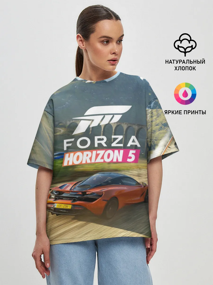 Женская футболка оверсайз / Forza Horizon 5, игра