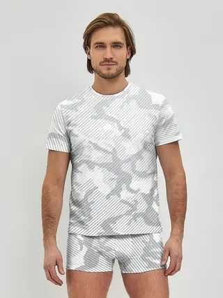 Мужские трусы с футболкой / Lite Camouflage Lines