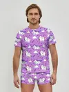 Мужские трусы с футболкой / Unicorn pattern