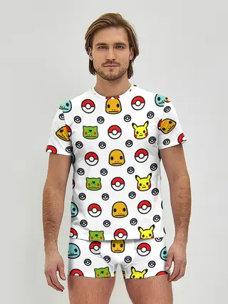 Мужские трусы с футболкой / POKEMON / ПОКЕМОНЫ