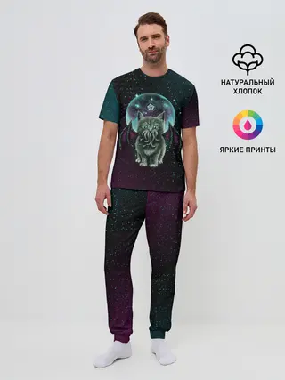 Мужская пижама с брюками / КОТ КТУЛХУ