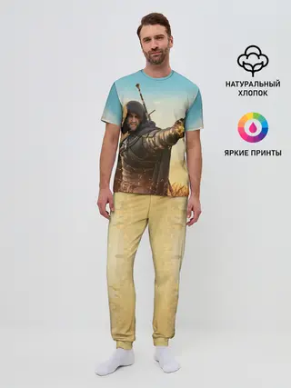 Мужская пижама с брюками / Ведьмак. Игни