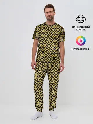 Мужская пижама с брюками / Духобор