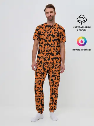 Мужская пижама с брюками / Scarecrow pattern