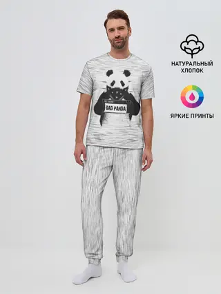 Мужская пижама с брюками / BAD PANDA