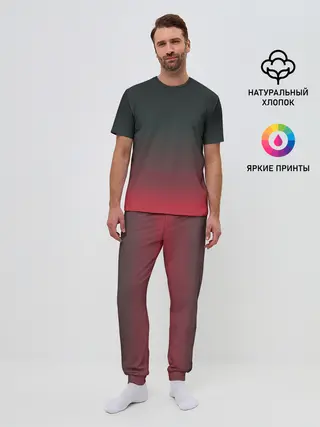 Мужская пижама с брюками / Red Carbon