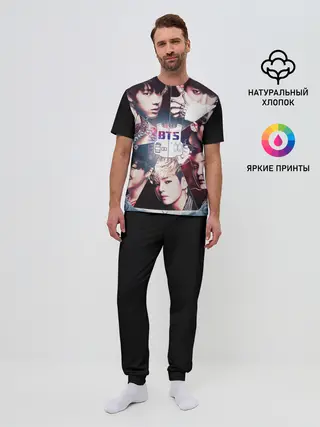 Мужская пижама с брюками / Bts