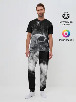 Мужская пижама с брюками / Skull