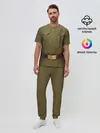 Мужская пижама с брюками / Солдатская форма