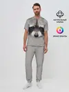 Мужская пижама с брюками / Енот