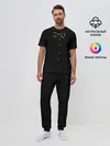 Мужская пижама с брюками / Костюм с бабочкой