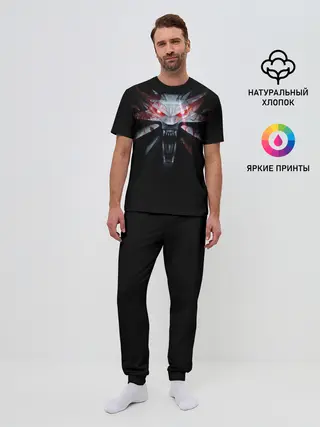 Мужская пижама с брюками / Медальон
