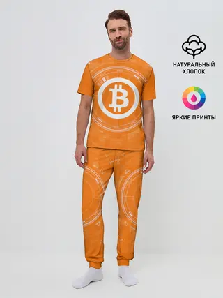 Мужская пижама с брюками / БИТКОИН | BITCOIN