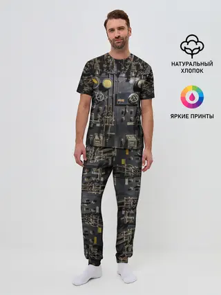 Мужская пижама с брюками / Механизм