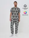 Мужская пижама с брюками / Liverpool Black&White
