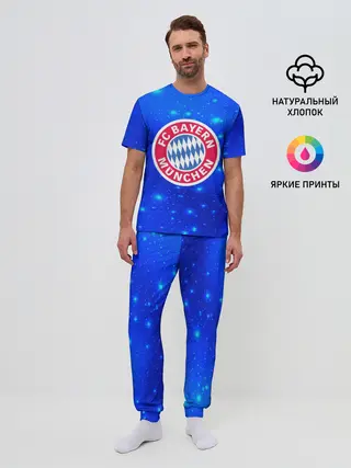 Мужская пижама с брюками / FC Bayern Munchen space 2018