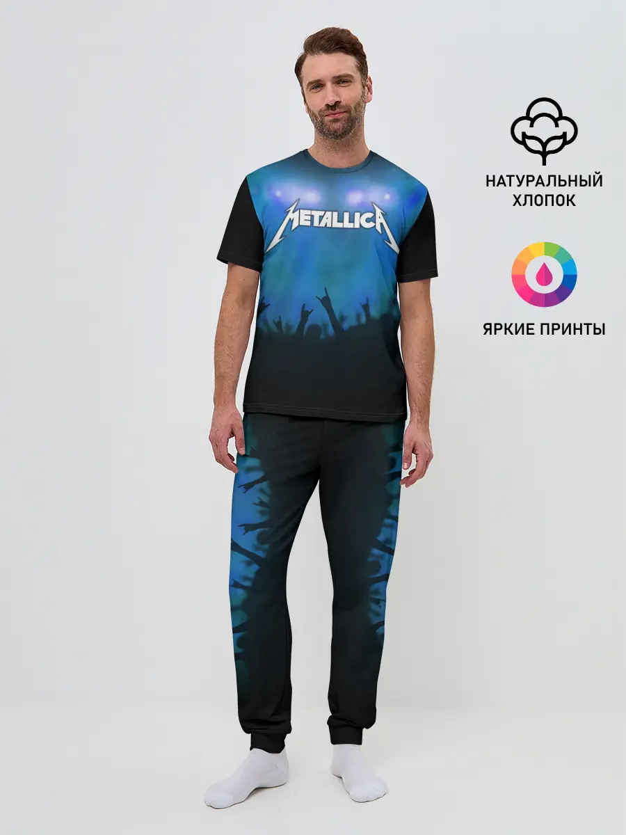 Мужская пижама с брюками / Metallica