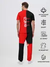 Мужская пижама с брюками / Red & Black