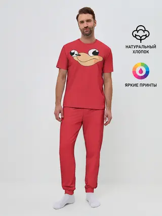 Мужская пижама с брюками / Red