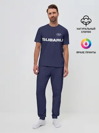 Мужская пижама с брюками / SUBARU CARBON