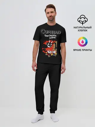 Мужская пижама с брюками / Cuphead