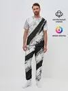 Мужская пижама с брюками / просто краски