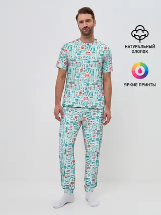 Мужская пижама с брюками / 36,6