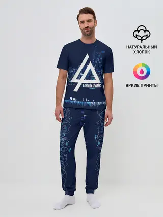Мужская пижама с брюками / Linkin Park music collection