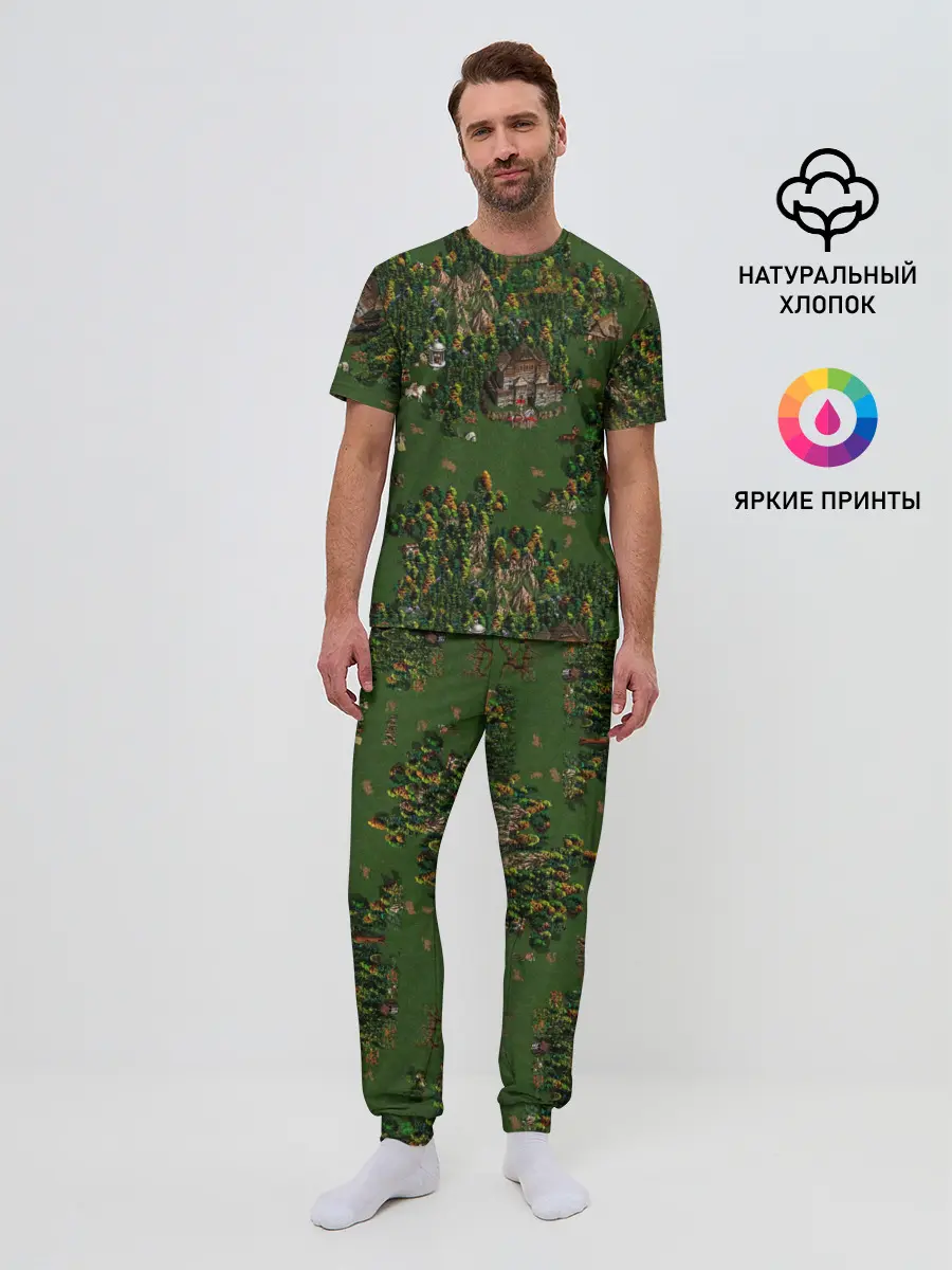 Мужская пижама с брюками / Герои
