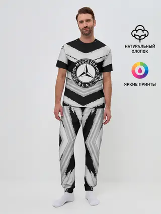 Мужская пижама с брюками / Mercedes sport abstract 2018